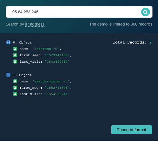 Use Reverse IP/DNS API to look for connected domains