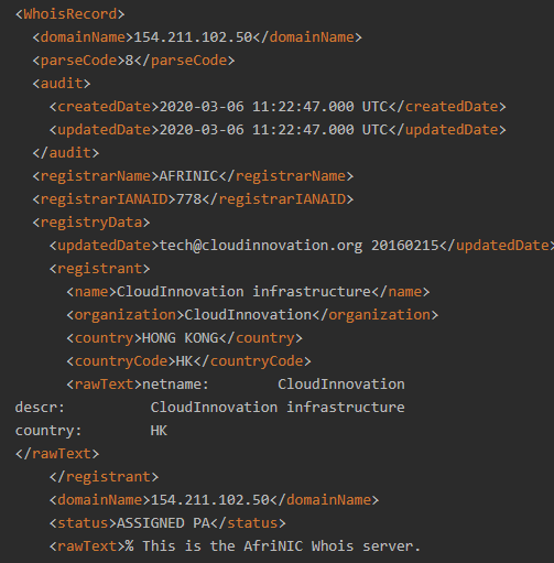 DNS Name & IP Address Resolution - Whois Tool