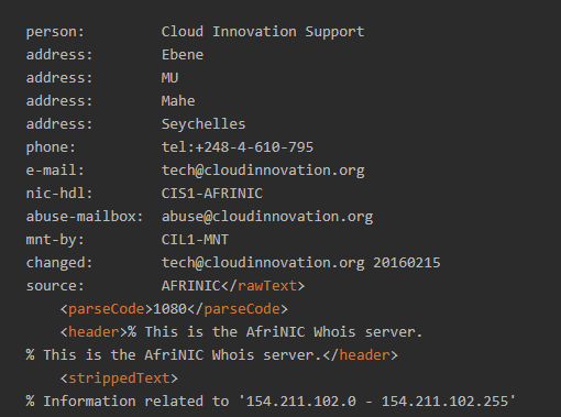 Find Out More about an IP Address via WHOIS Lookup and WHOIS API