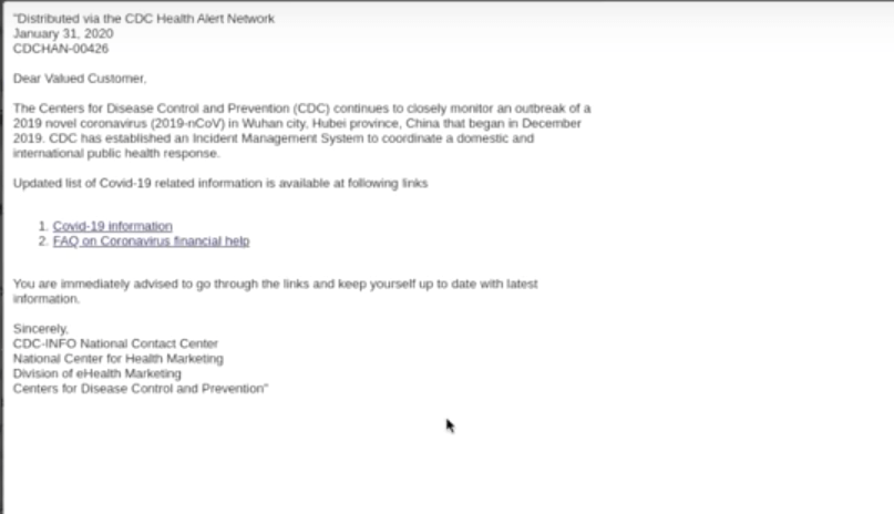 January 2020: The Appearance of Remote Working-Related Threats