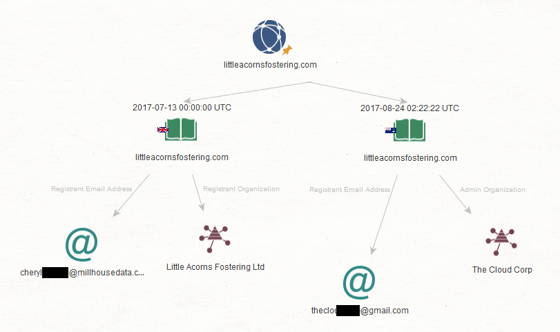 Investigate domain name history