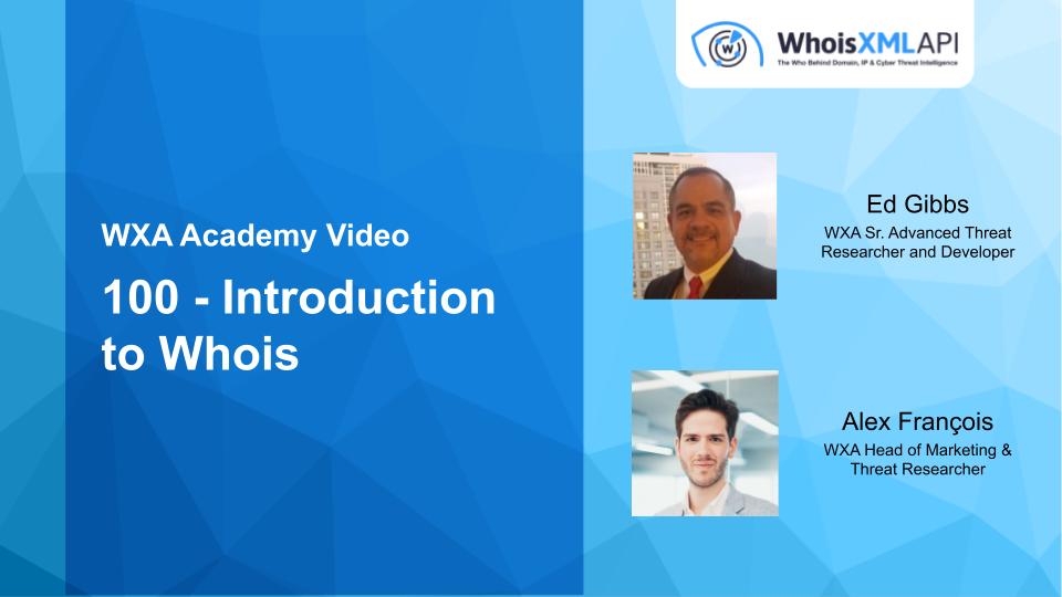 100 - Introduction to Whois