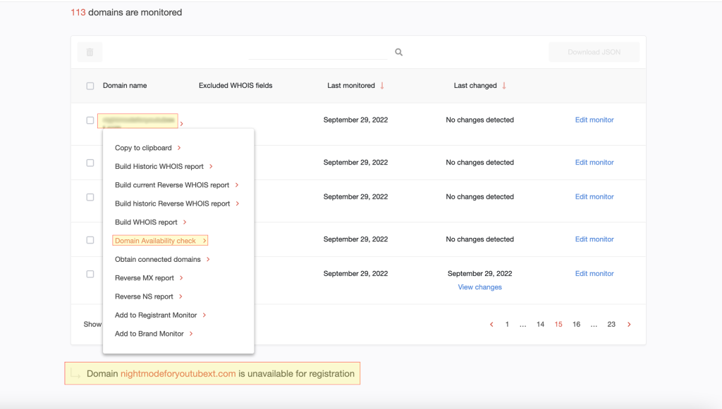 Domain Research Suite, Search & Monitor Tools