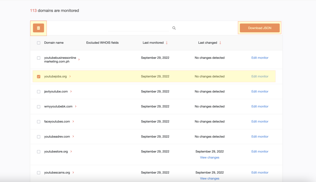 Domain Research Suite, Search & Monitor Tools