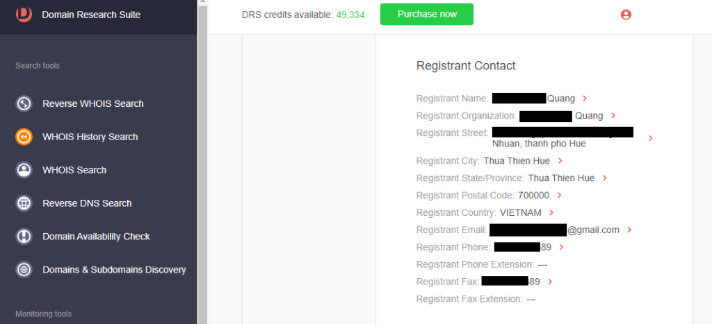 The current WHOIS record of ductai[.]xyz is already protected by Domains By Proxy, LLC.