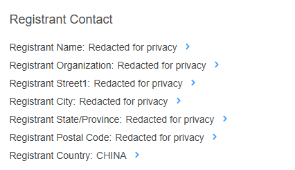 Beispiel: Registrierungsdaten von housedmd[.]com – der Großteil des WHOIS-Eintrags wurde aus Datenschutzgründen unkenntlich gemacht