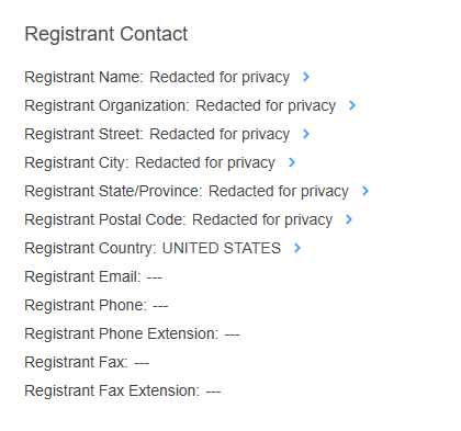 Redigierte Kontaktdaten des Registranten von xclyd[.]com vom 19. März 2026.